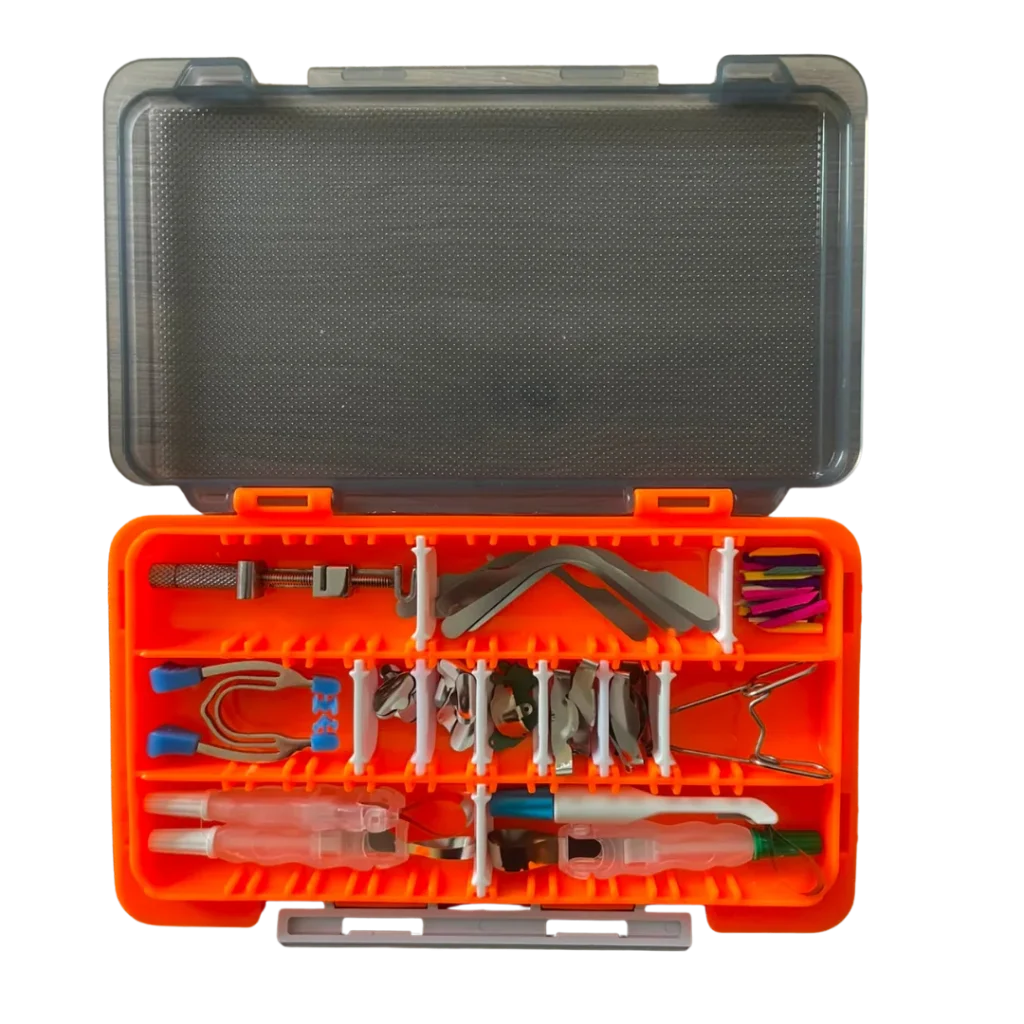 Kit QUINX abierto, con caja naranja